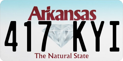 AR license plate 417KYI