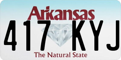 AR license plate 417KYJ