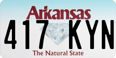 AR license plate 417KYN