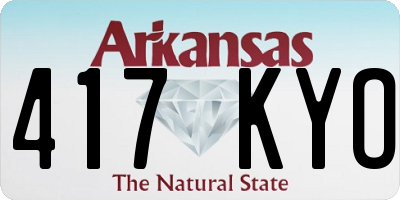 AR license plate 417KYO