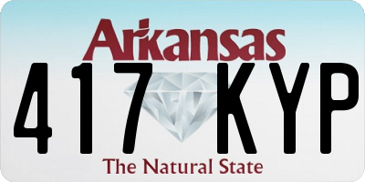 AR license plate 417KYP