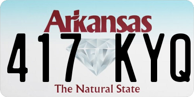 AR license plate 417KYQ