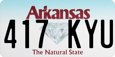 AR license plate 417KYU