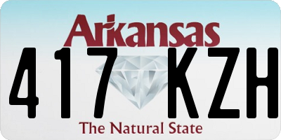 AR license plate 417KZH