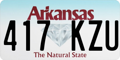 AR license plate 417KZU