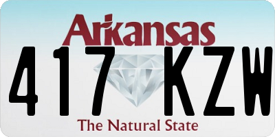 AR license plate 417KZW