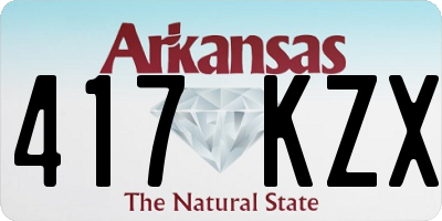 AR license plate 417KZX