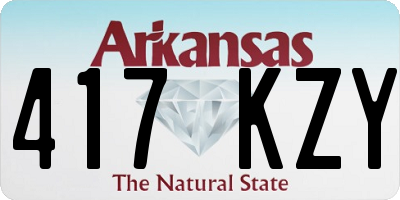 AR license plate 417KZY