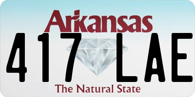 AR license plate 417LAE