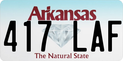 AR license plate 417LAF