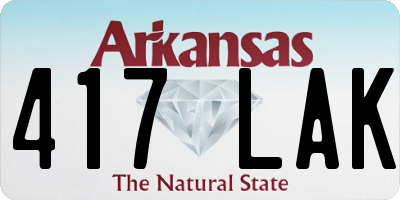 AR license plate 417LAK