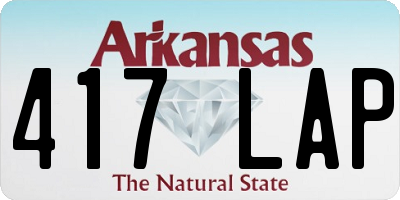 AR license plate 417LAP