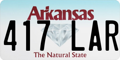 AR license plate 417LAR