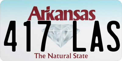 AR license plate 417LAS