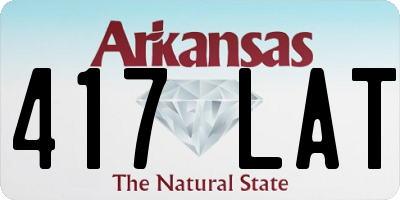 AR license plate 417LAT
