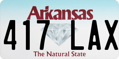 AR license plate 417LAX