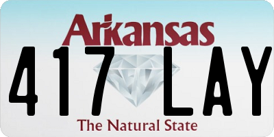 AR license plate 417LAY