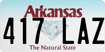 AR license plate 417LAZ