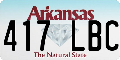 AR license plate 417LBC