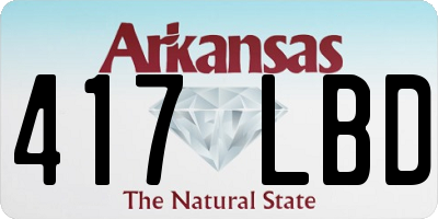 AR license plate 417LBD