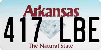 AR license plate 417LBE