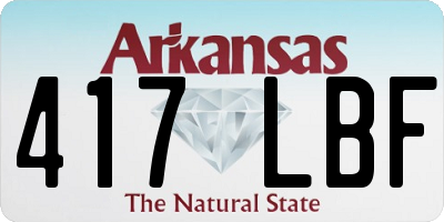 AR license plate 417LBF