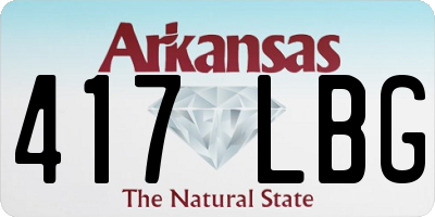 AR license plate 417LBG