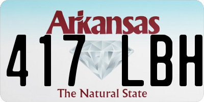 AR license plate 417LBH