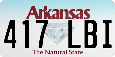 AR license plate 417LBI