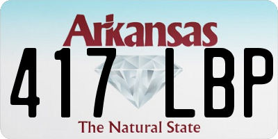 AR license plate 417LBP