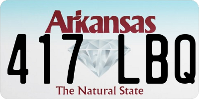 AR license plate 417LBQ
