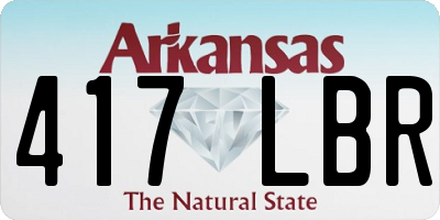 AR license plate 417LBR