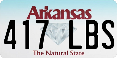 AR license plate 417LBS