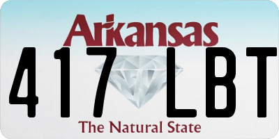 AR license plate 417LBT