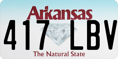 AR license plate 417LBV