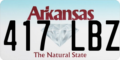 AR license plate 417LBZ