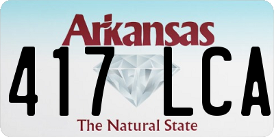 AR license plate 417LCA