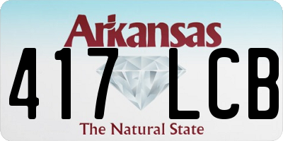 AR license plate 417LCB