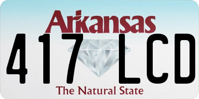 AR license plate 417LCD
