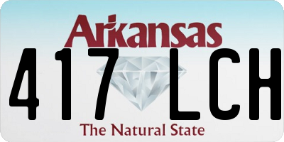 AR license plate 417LCH