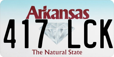 AR license plate 417LCK