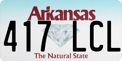 AR license plate 417LCL