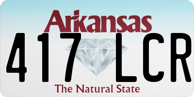 AR license plate 417LCR