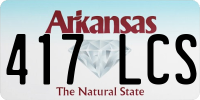 AR license plate 417LCS
