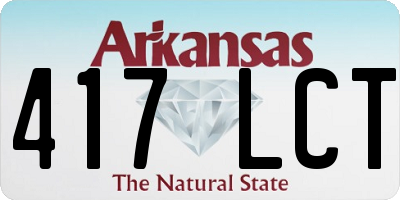 AR license plate 417LCT