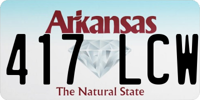 AR license plate 417LCW