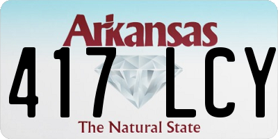 AR license plate 417LCY