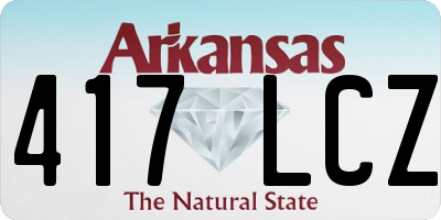 AR license plate 417LCZ