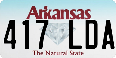 AR license plate 417LDA