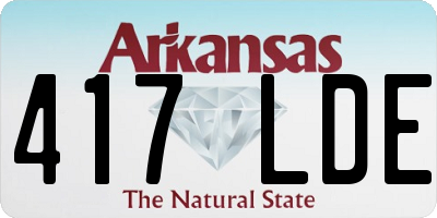 AR license plate 417LDE